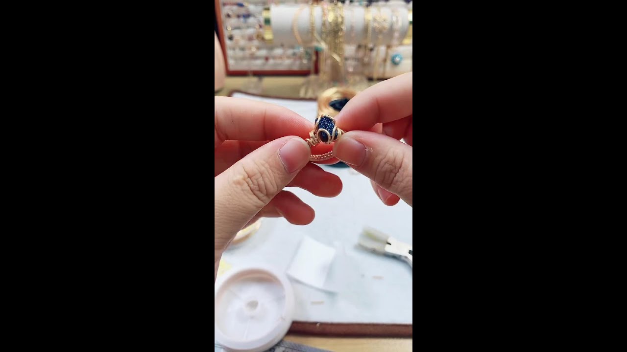 How to Make a Wire Wrapped Ring | Rectangle Druzy Tutorial - YouTube