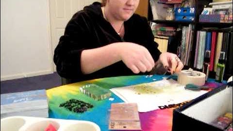 How to do Masking technique part  1 Scrapbooking, Cardmaking