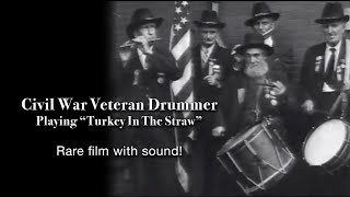 Civil War Veteran Drummer, RARE, Film with Sound!