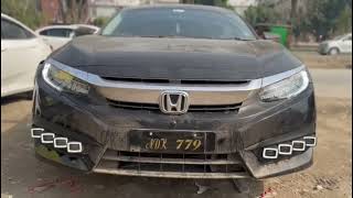 Honda Civic Bugatti Style Fog Lamps Light DRL Cover | Back Bumper Brake Light Porsche Honda Civic Bugatti Lights