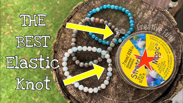 The best knot for elastic bracelets! How to tie STRONG stretch cord bracelet knots that last 🪢
