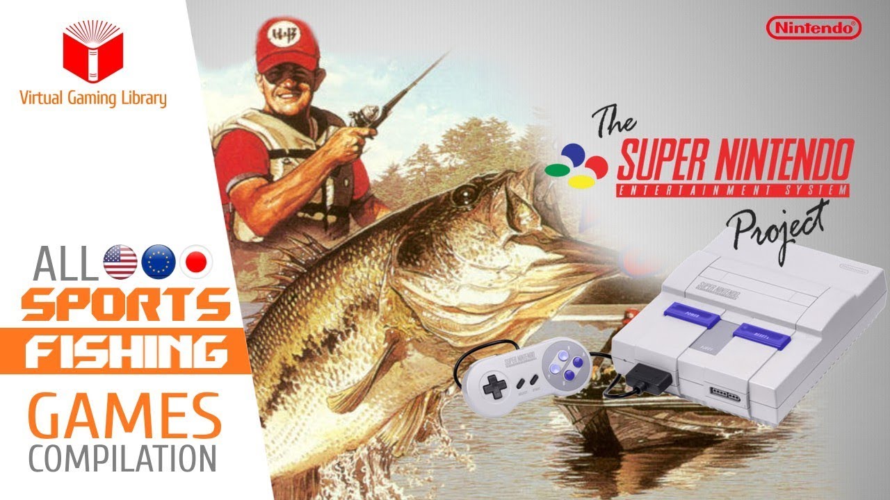 All SNES/Super Nintendo Fishing Games Compilation - Every Game (US