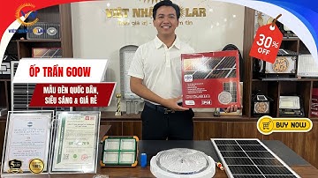 Đèn năng lượng mặt trời - mẫu đèn quốc dân ốp trần 600W siêu sáng, giá rẻ.