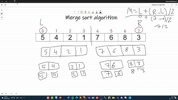 شرح خوارزمية الترتيب Merge sort