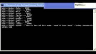 Maplestory Private server error mysql cant connect.