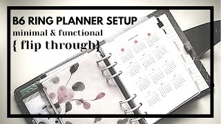 Kikki.K B6 Planner Setup | minimalist & functional flip through | paperjoyph