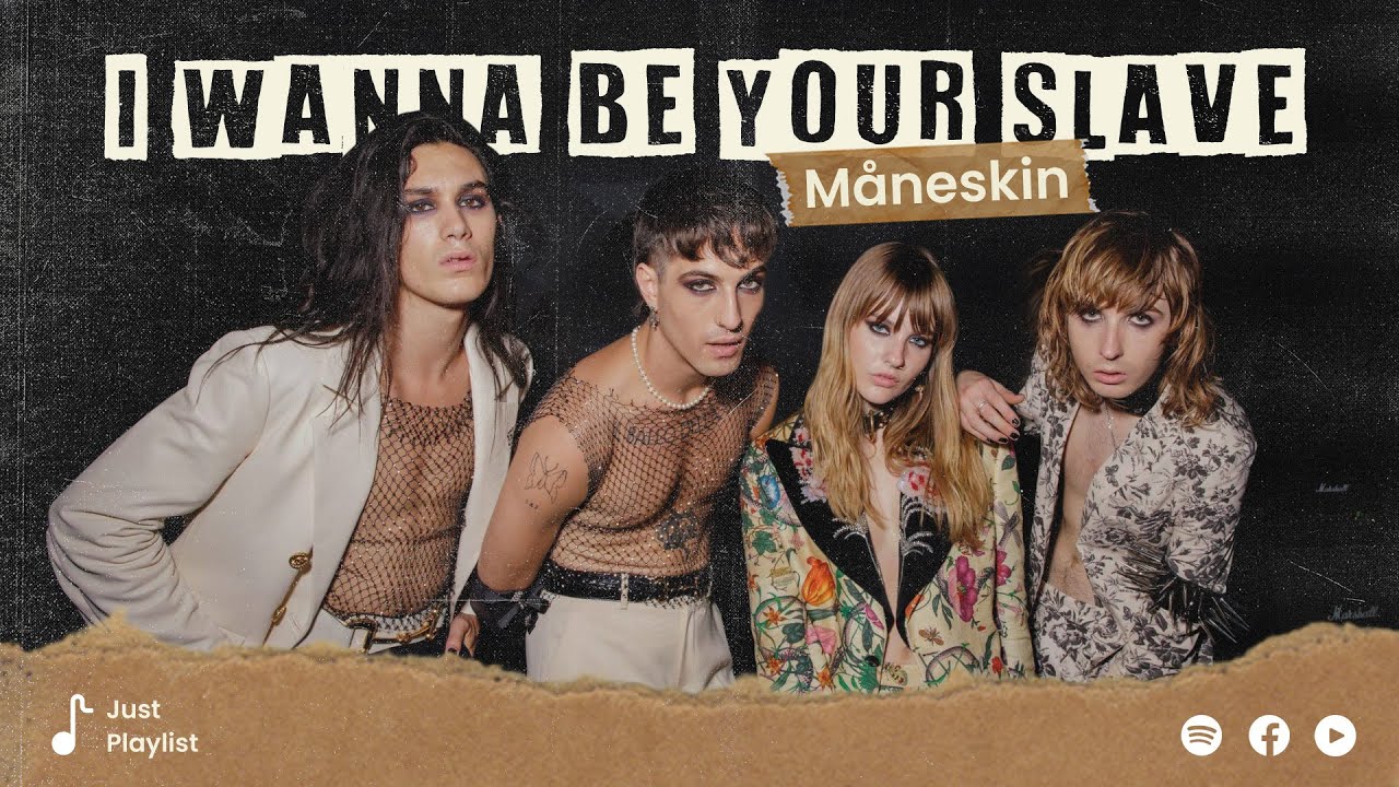Måneskin - I WANNA BE YOUR SLAVE (Lyrics) - YouTube