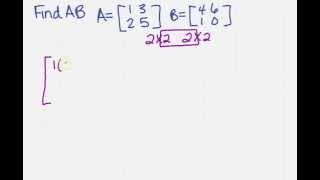 multiplying matrices 2X2