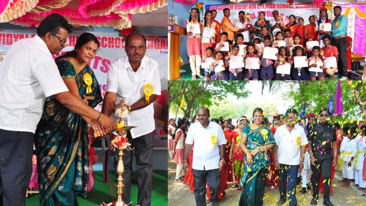 Annual Sports Meet Celebration Sri Sai Ram Vidyalaya E.M High School,Vengalathur