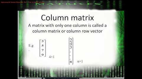 2.Types of Matrices and Equality of two matrices