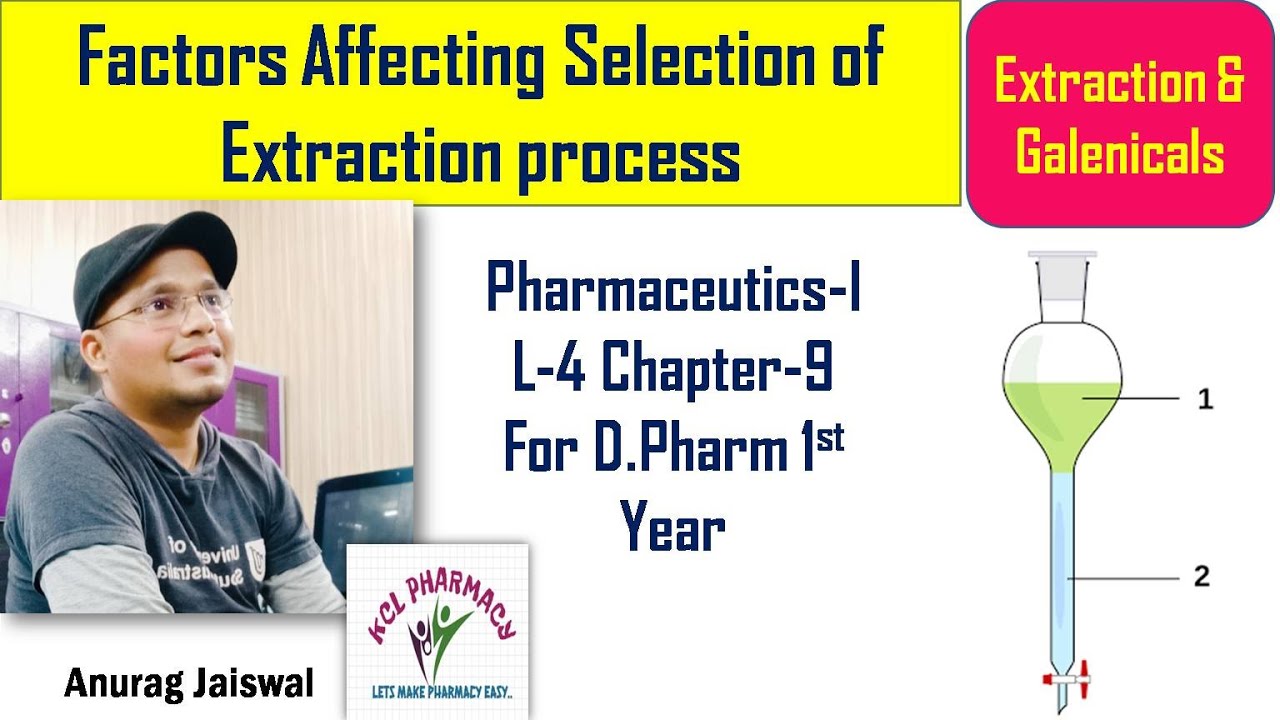 Factors Affecting Selection of Extraction Process Extraction L4