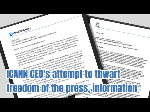 ICANN CEO’s attempt to thwart freedom of the press, information