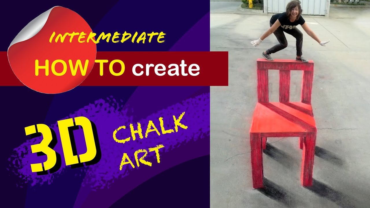 How To 3D Street Paint Chair NEW
