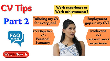 How To Fix Common CV / Resume Problems - Part 2 / Interview Tips / https://nidhi-belani.com/