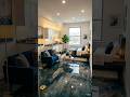 Luxury Studio Apartment Transformation | Metallic Epoxy Floor Timelapse ✨ #timelapse #satisfying