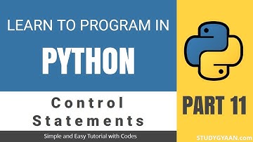 Python Tutorial 11 - Loop Control Statements and Iterator - Break Continue Pass