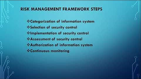 Understand the NIST Risk Management Framework (RMF)