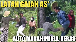 PRANK PATUNG SINDEN { LATAH GAJAH AS* & NJIMPRAK MARAH EKSPRESI TERLUCU } BUKIT TANGKEBAN