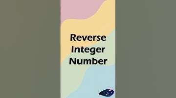Reverse a given integer number.