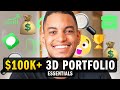 How to create a 100k portfolio for 3d animation and rendering