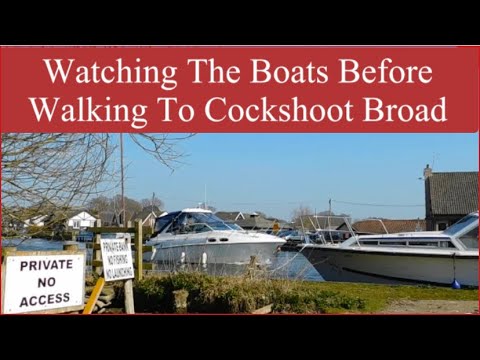 Watching The Boats Before Walking To Cockshoot Broad #norfolkbroads #boats #walking