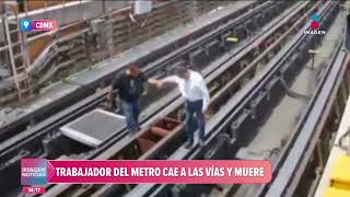 VIDEO: Trabajador del Metro cae a la vías y muere | Noticias con Crystal Mendivil