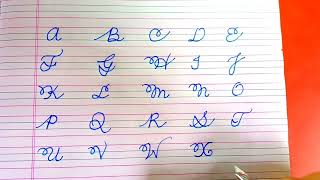 D'nealian Cursive handwriting for beginners | A to Z Alphabets | American cursive handwriting