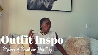 [Outfit Inspo] #howtowear A Shoulder Pad Top aka Muscle Tee 4 EASY Ways + Where To Buy For Cheap