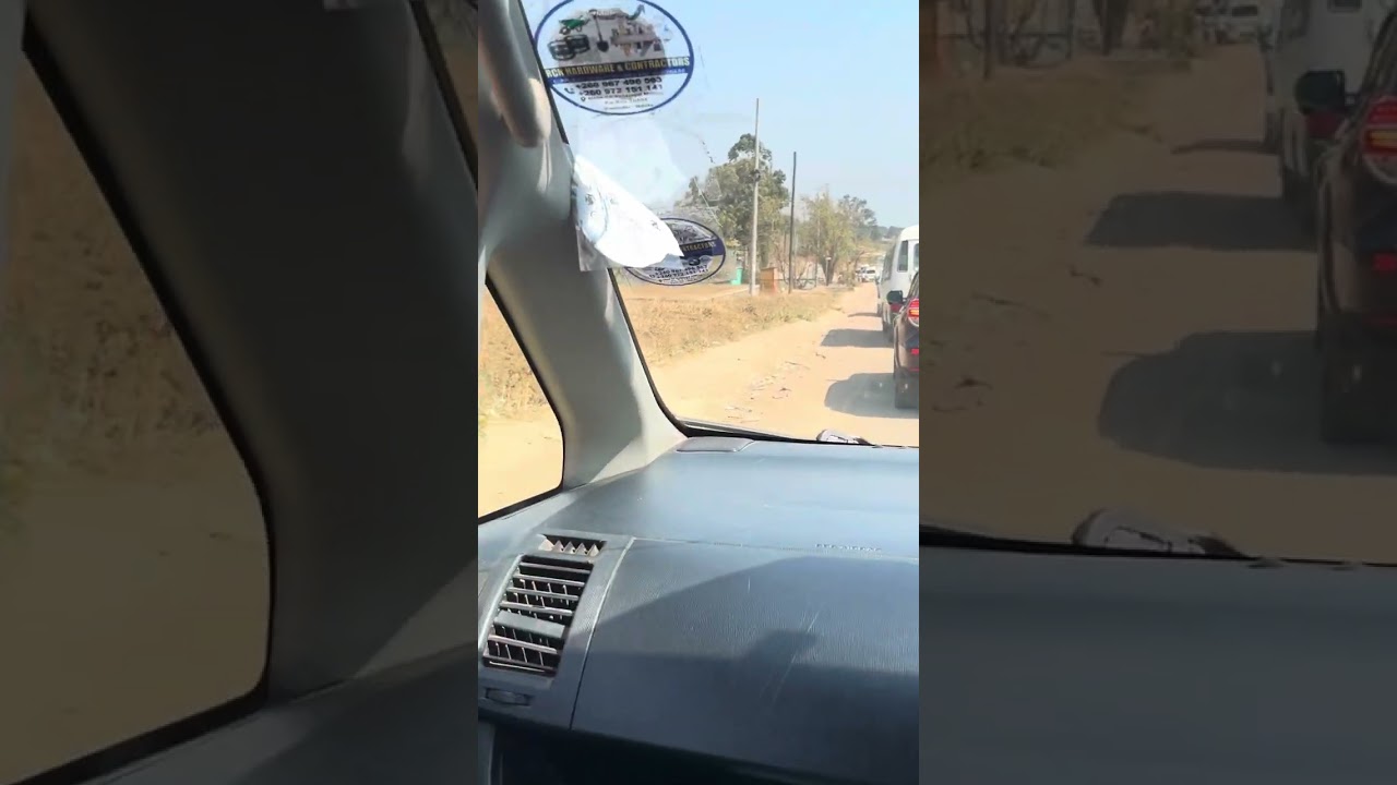 Driving through Ndola Zambia 