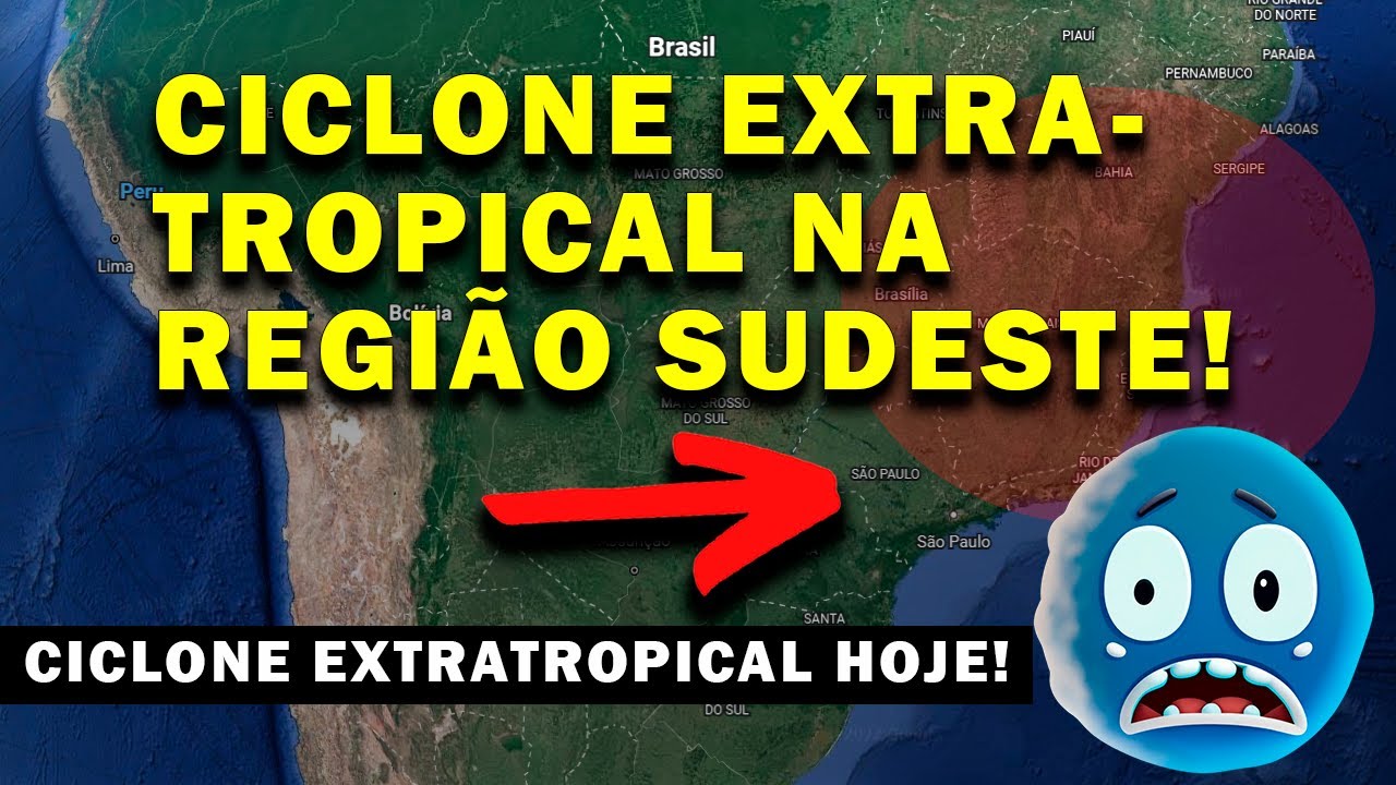 LIVE: CICLONE NA COSTA DA REGIÃO SUDESTE E PREVISÃO DE CICLONES PARA A REGIÃO SUL