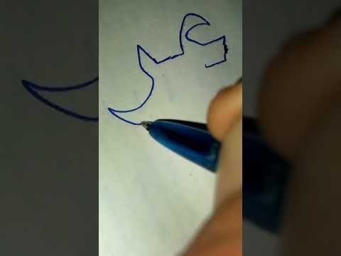 كيف تكتب أسم عزت بالقلم الجاف بخط النسخ الشريطي