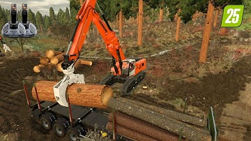 FS25 Giant Sequoia Timber Harvest on Farming Simulator 25 – Forestry in Action | Logging