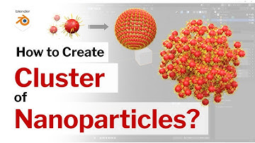 How to Create Cluster of Nanoparticles? | Blender | Scientific Illustration |