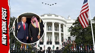 Fighter Jets Fly Over White House In Welcoming Ceremony For Saudi Crown Prince Mohammed Bin Salman