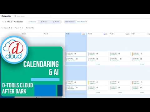 D-Tools Cloud After Dark - Calendaring & AI - YouTube