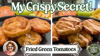 Crispy Fried Green Tomatoes and Dipping Sauce 👵 Southern Cooking at its Best