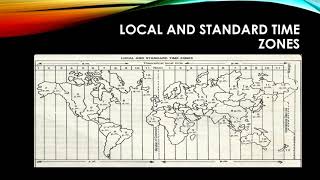LOCAL TIME AND STANDARD TIME