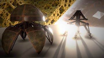 Hydraulic Sphere Bot (Rusty Version) - Perspective 3