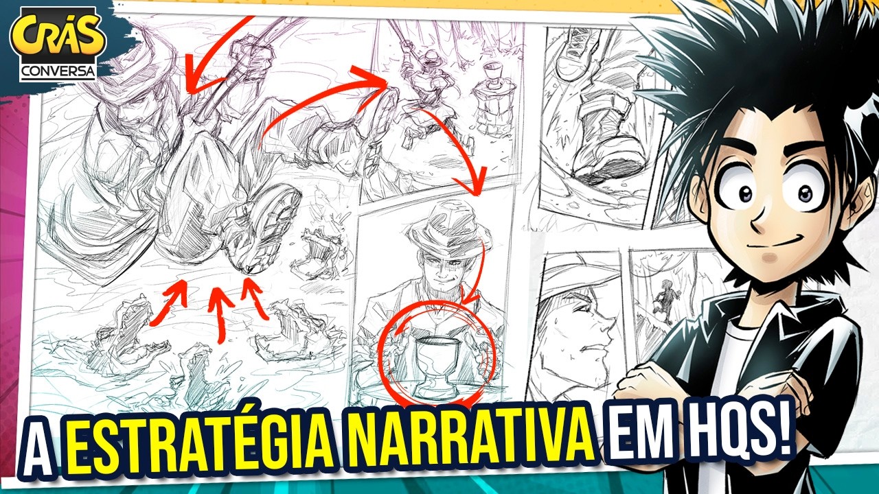 O segredo da NARRATIVA de QUADRINHOS 4 formas de contar a mesma cena | HQ é o que HÁ