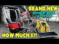  how much brand new chinese mini excavator and mini skidsteer  first drive  first auction