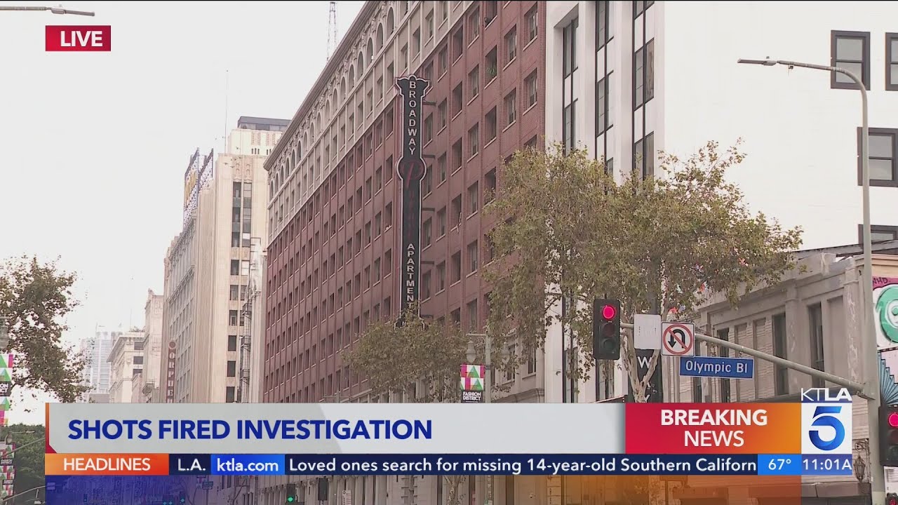 Police surround downtown Los Angeles apartment after shots-fired call