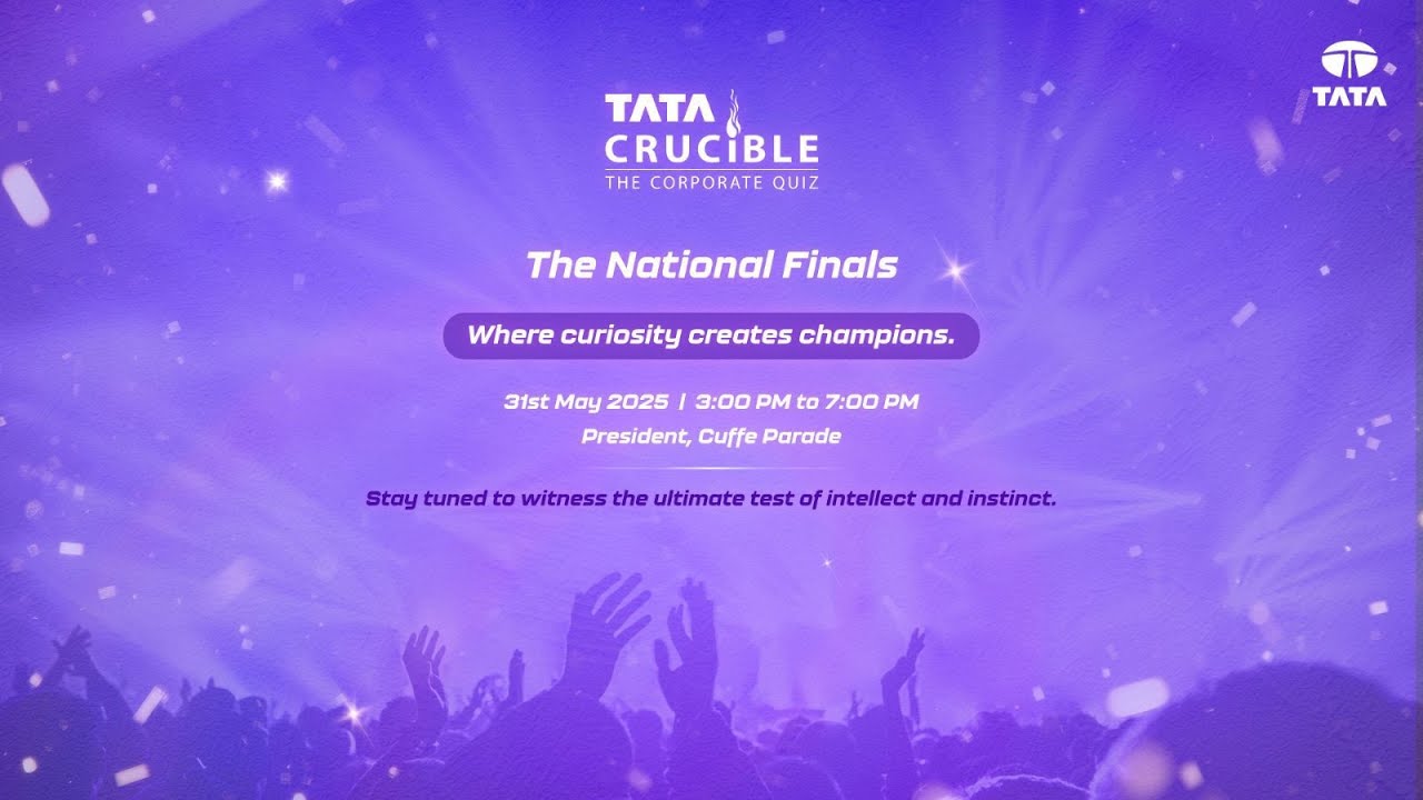 Watch Tata Crucible Corporate Quiz 2025 | National Finals | LIVE! - YouTube
