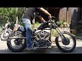 1971 Shovelhead Chopper fired up and running