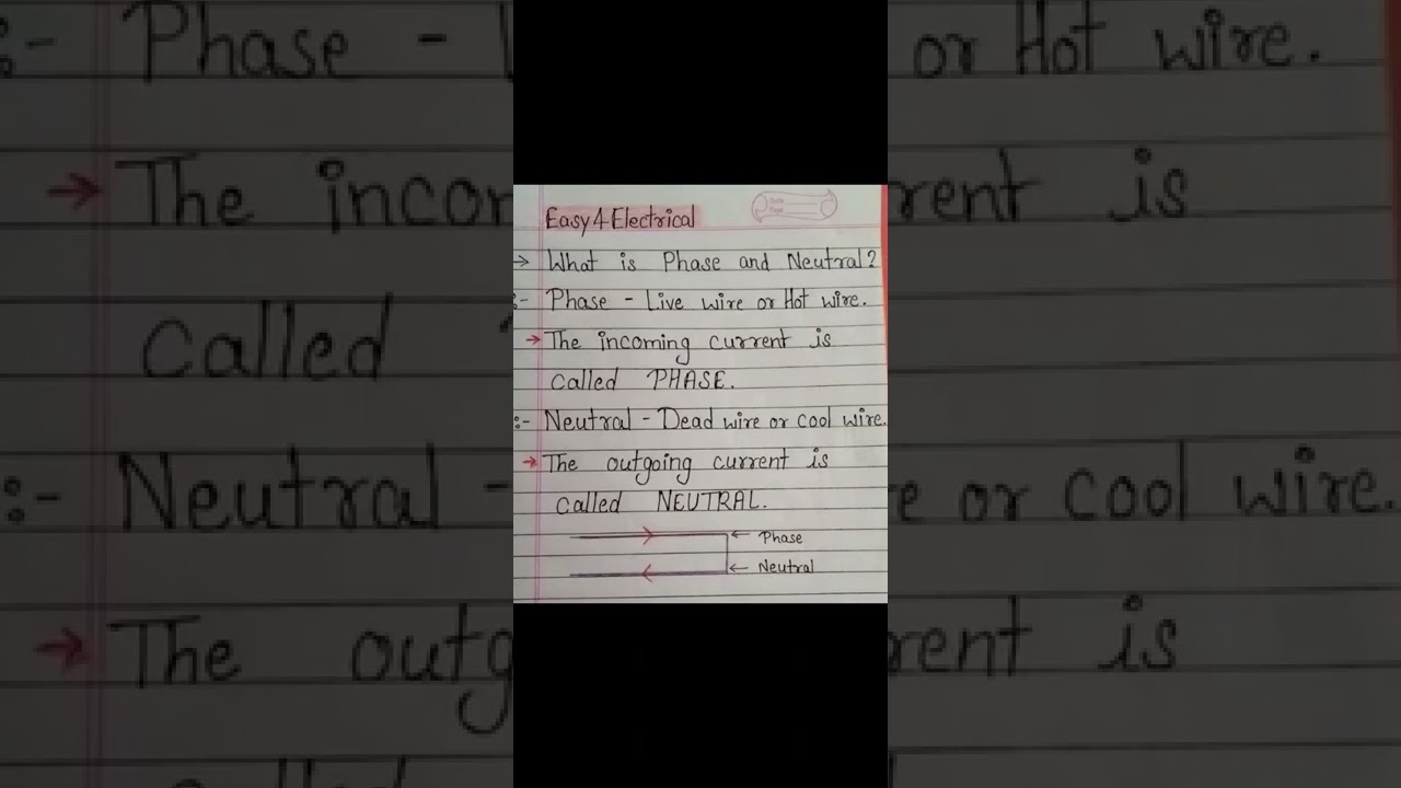 What is phase and neutral? 