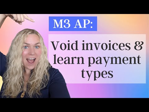 How to Void Accounts Payable invoices in M3