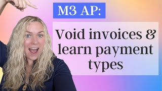 How to Void Accounts Payable invoices in M3