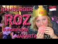 Mananc hamburger ROZ la Burger King in Jakarta