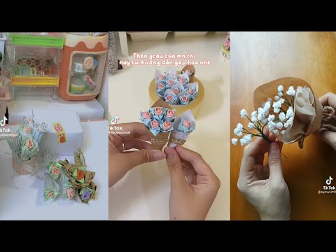 Video [ Tiktok ] Tổng hợp những video cách gấp hoa bằng giấy... - youtube
