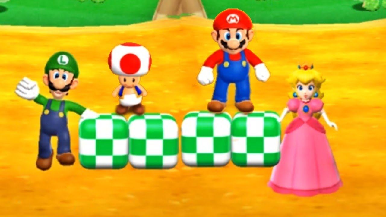 Mario Party 9 - Toad vs Mario vs Luigi vs Peach (Master COM)| EzMario