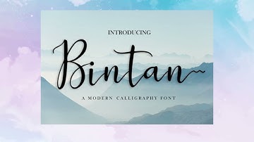Bintan – Dazzling Script Font